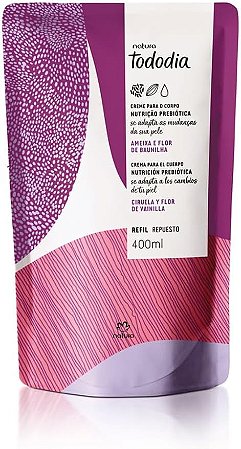 Refil Hidratante Ameixa e Flor de Baunilha Natura Tododia 400ml