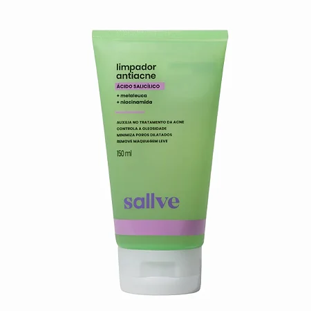 Limpador Antiacne Sallve com ácido salicílico 150ml