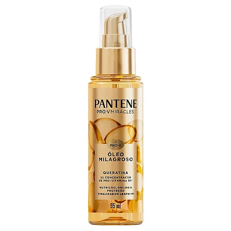 Óleo Capilar Milagroso Queratina Pantene (nutrição, brilho e proteção) 95ml
