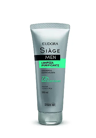 Shampoo Eudora Siage Men Limpeza Purificante 250ml
