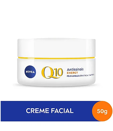 Creme Facial Antissinais Nívea Q10 Energy Dia FPS 30 (Vitamina C) 50g