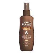 Óleo Protetor Solar Spray FPS6 Cenoura e Bronze - 110ml