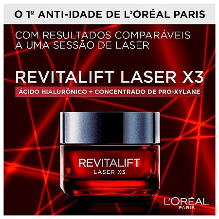 Revitalift LASER X3 L'ORÉAL PARIS Creme Anti-Idade - 50ml