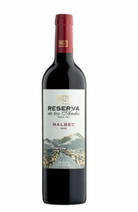 Vinho Reserva de los Andes Malbec