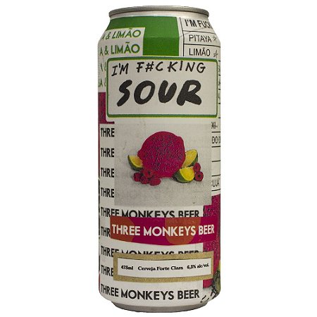 Cerveja Three Monkeys I’m Fucking Sour Lata 473ml