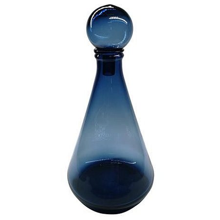 Garrafa de Vidro Azul