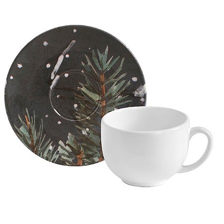 Conjunto 6 Xícaras de Chá Merry Christmas Natal
