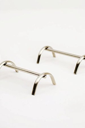 Conjunto 6 Descansos para Talheres Champanhe com Cordão Liso