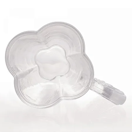 Conjunto 4 Xícaras de Chá de Vidro com Pires Butterfly