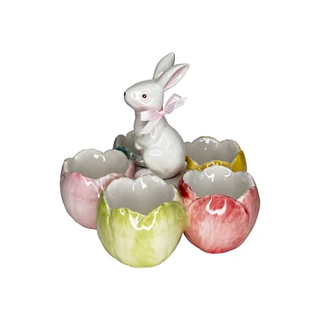 Peça Decorativa em Resina Coelho