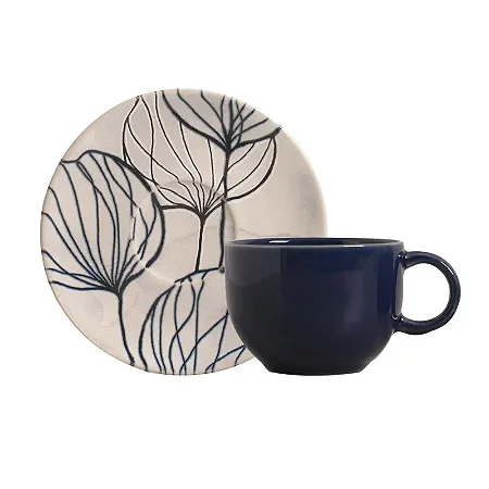Xícara de Chá Coup Stoneware New Blue