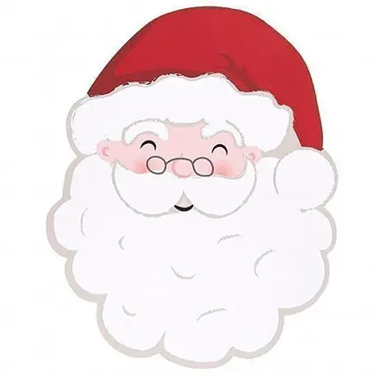 Jogo Americano Holiday Papai Noel em MDF 32cmx40cm Avulso