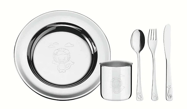 Jogo Aço Inox 5 Peças Baby Friends