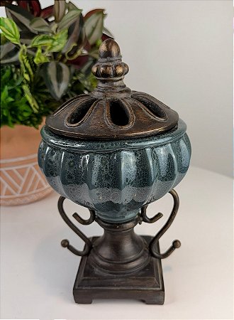 POTE DECORATIVO DE CERAMICA 24x12x12