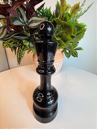 Black Rainha decorativa xadrez preto