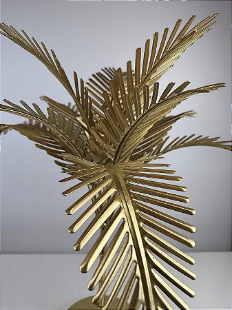 Árvore Decorativa em Metal Dourada