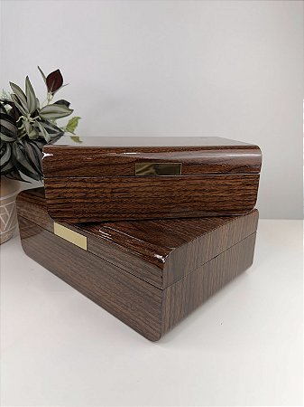 Conjunto de 2 Caixas Decorativas em Madeira