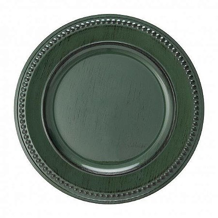 Sousplat Galles Dots Green Antique