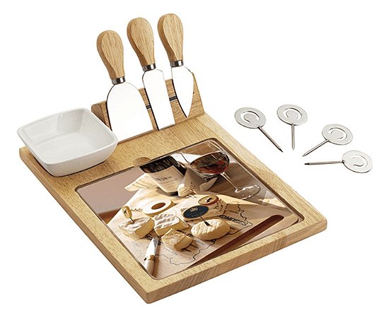 Kit para Queijo com Suporte