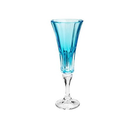 Cj 6 Taças de Cristal Champagne Wellington Island Paradise