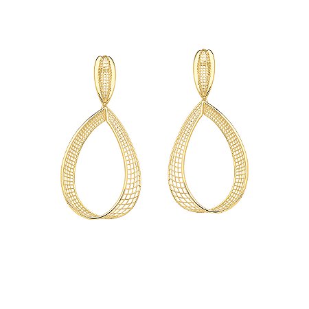 Brinco Ouro Filigrana Ouro