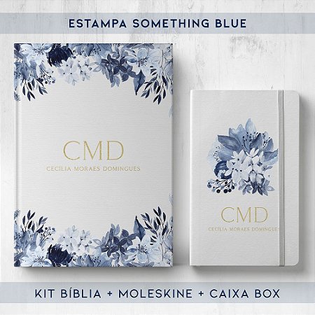 BIBLIA + MOLESKINE + BOX  - SOMETHING BLUE