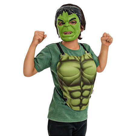 Kit Peitoral Com Máscara Hulk