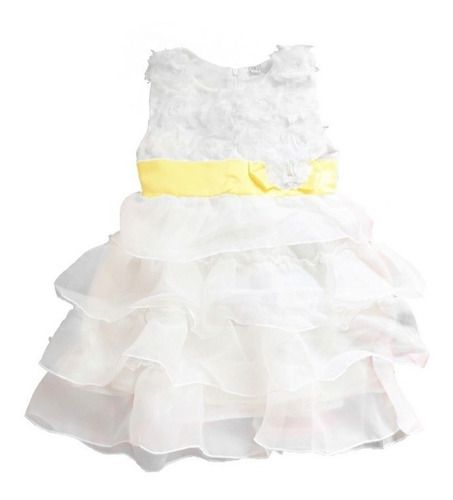Vestido Branco Infantil Festa Menina Casamento Ano Novo
