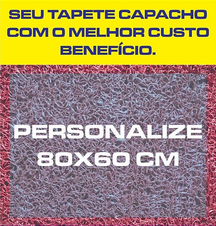 Tapete Capacho 80x60 Personalizado Loja Empresa Condomínio