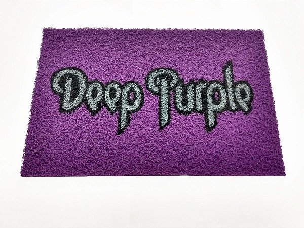 Tapete Capacho 60x40 Cm Deep Purple Rock Fã Banda Decorativo