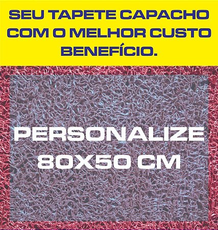 Tapete Capacho 80x50 Personalizado Loja Empresa Condomínio - Limpe Sim -  Tapetes Personalizados