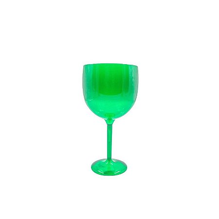 Taça de Gyn acrílico translucido verde 580 ml