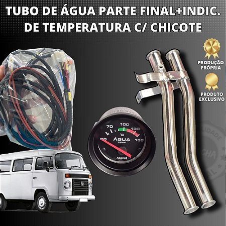 TUBO DE ÁGUA INFERIOR CURVO CURTO KOMBI 1.4 FLEX + INDICADOR C/ CHICOTE