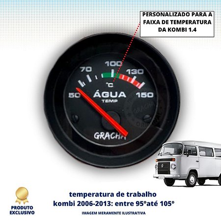 INDICADOR DE TEMPERATURA DE ÁGUA 52 MM - Kombi 2006/2013