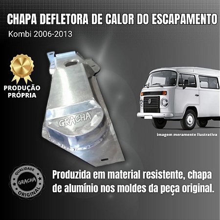 CHAPA DEFLETORA DE CALOR DO ESCAPAMENTO KOMBI 2006-2013