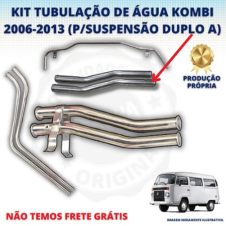 KIT TUBULAÇÃO INOX KOMBI COM SUSPENSÃO DUPLO A 2006-2013