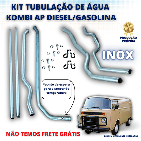 KIT TUBULAÇÃO INOX PARA KOMBI AP DIESEL/GASOLINA