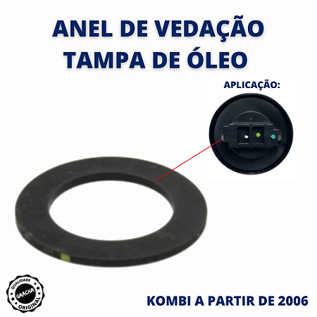 ANEL DE VEDAÇÃO DA TAMPA DE ÓLEO - KOMBI A PARTIR DE 2006