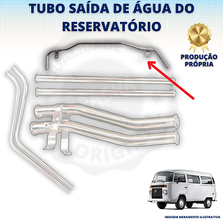 TUBO SAÍDA DE ÁGUA DO RESERVATÓRIO - KOMBI 1.4 FLEX