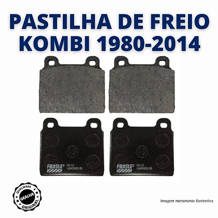 PASTILHA DE FREIO KOMBI 1980-2014