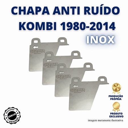 CHAPA ANTI RUÍDO DO FREIO KOMBI 1980-2014