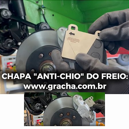 CHAPA ANTI RUÍDO DO FREIO KOMBI 1980-2014 (4 chapas)