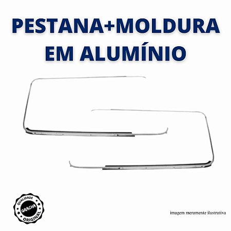 PESTANAS+MOLDURA EM ALUMÍNIO - KOMBI 1976-2014