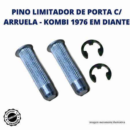 PINO LIMITADOR DE PORTA C/ ARRUELA (PAR) - KOMBI 1976 EM DIANTE