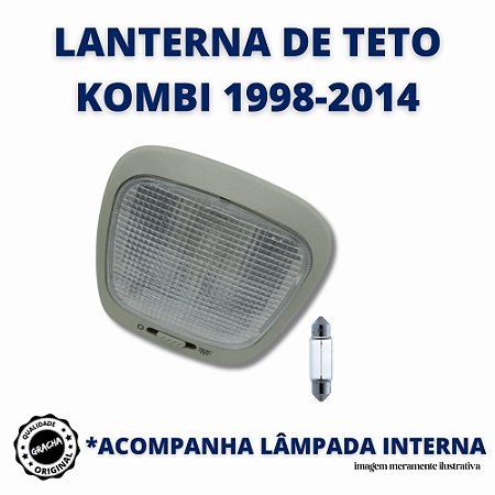 LANTERNA DE TETO, CONJUNTO COMPLETO - KOMBI 1997 EM DIANTE