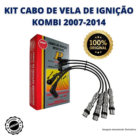 KIT CABOS DE VELA DE IGNIÇÃO KOMBI 2007-2014