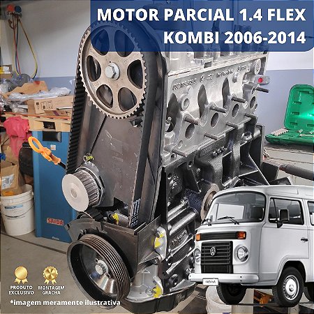 MOTOR PARCIAL - KOMBI 1.4 FLEX 2006 A 2014