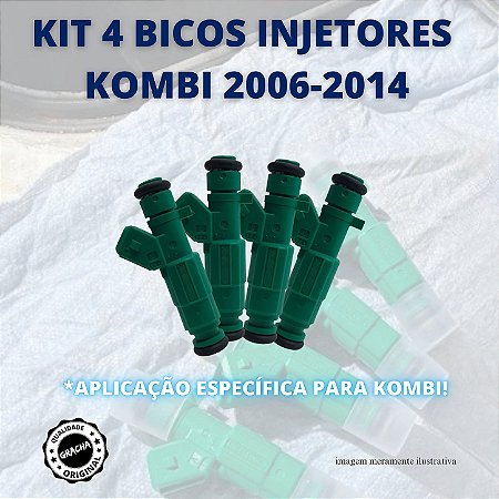 KIT 4 BICOS INJETORES KOMBI 2006-2014