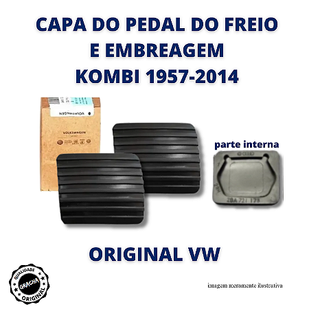 CAPA DO PEDAL DO FREIO E EMBREAGEM (PAR) - KOMBI 1957 A 2014