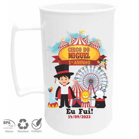 10 Canecas Acílicas Personalizadas 300 ml